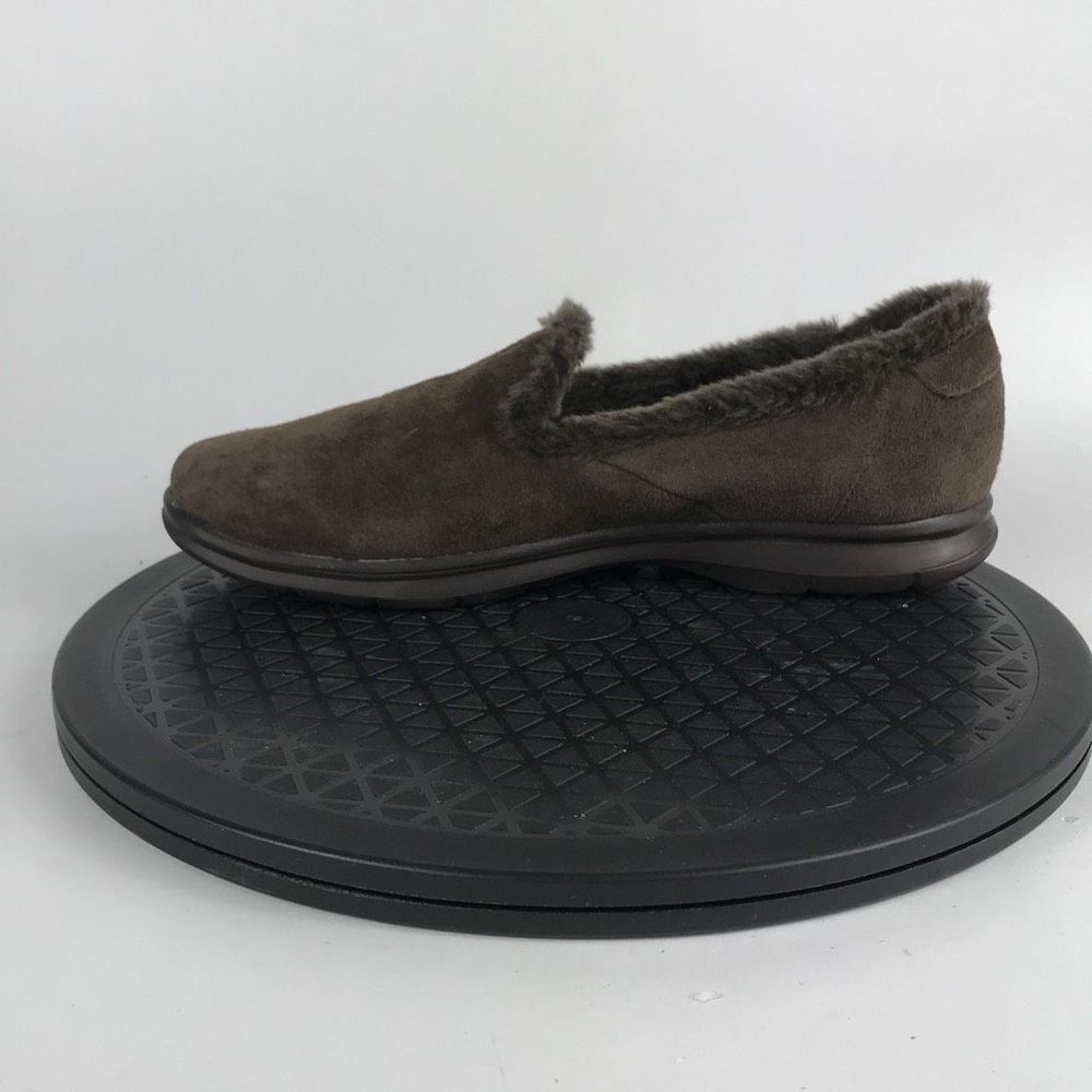 Skechers Goga Mat Pillars Faux Fur Brown Slip On Shoes 14310 Women’s Size 9 - Picture 9 of 12